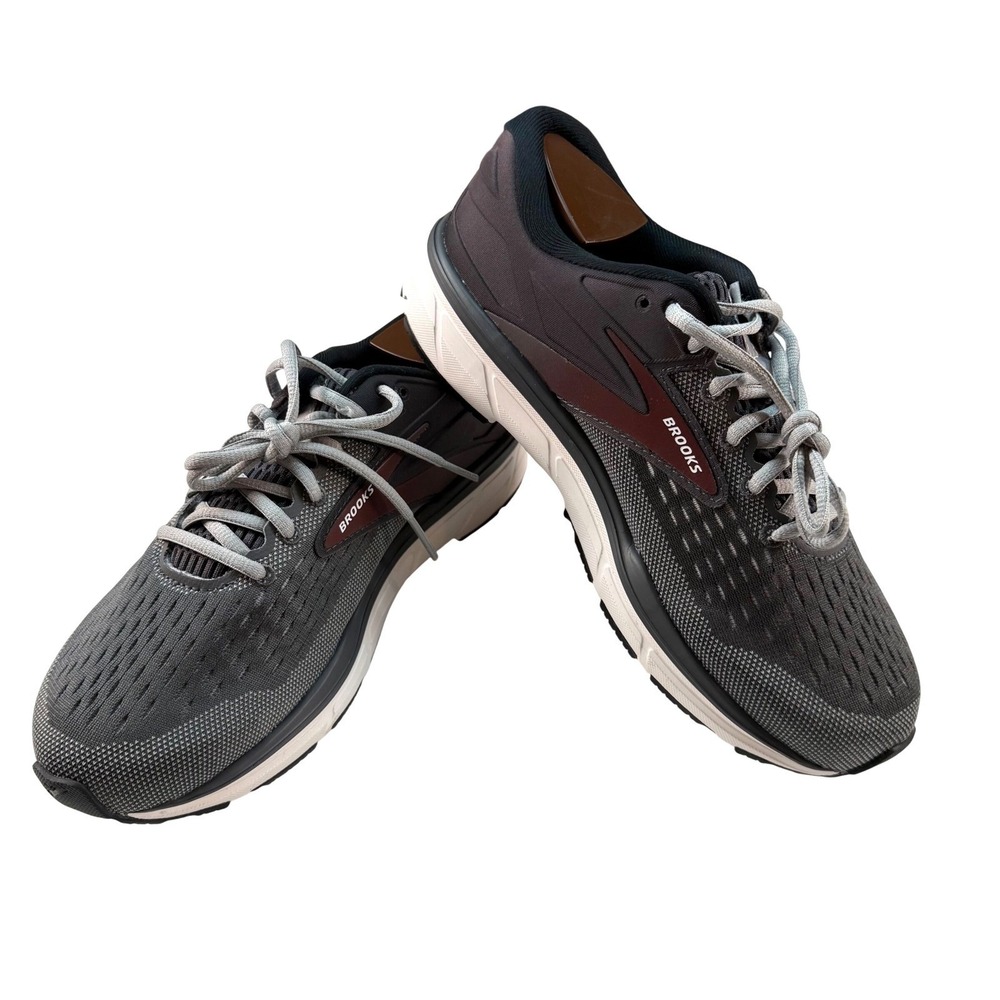 Brooks Dyad 11 Wide (2E) Charcoal Gray Neutral Running Shoe Men's US 7.5 Wide
